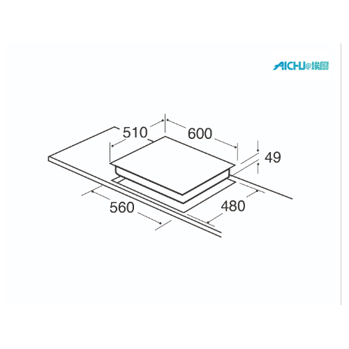 Cooking Hob UK 4 Quemador