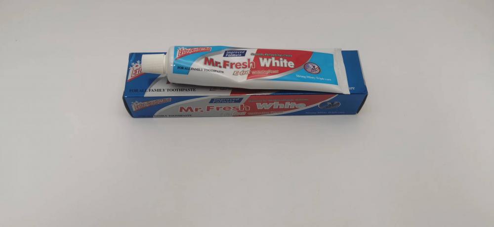 Dentifrice frais et blanc à la menthe fraîche - boîtier