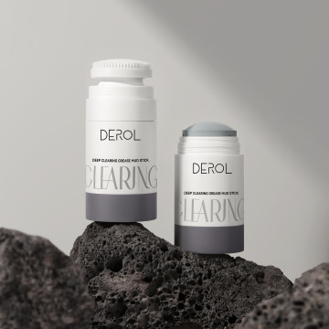 Derol Mud Film Cleaning Stick - ความจุขนาดใหญ่ 45 กรัมพร้อมหัวแปรงทำความสะอาดซิลิโคนสำหรับการกำจัดน้ำมันรูขุมขน