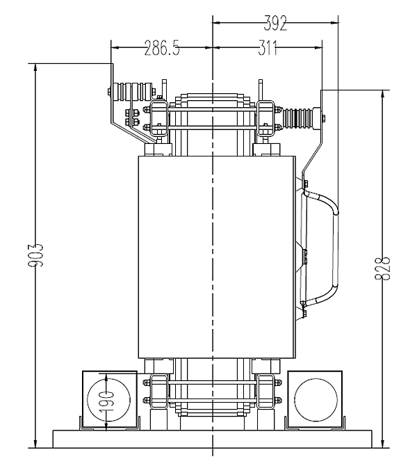 315kva dry type transformer