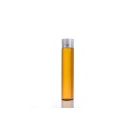 Brown glass bottle with silver cover