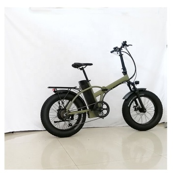 Best Affordable 48V 500W Folding Electric Mountain and Dirt Bike with Removable Battery and 20\" Fat Tire