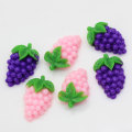 Mini Grape Shaped Resin Cabochon Handmade Crfat Decor Beads Charms DIY Toy Phone Shell Ornaments Slime