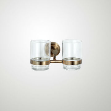 factory supply bath accessories,double cup and toothbrush holder,stainless steel cup holder