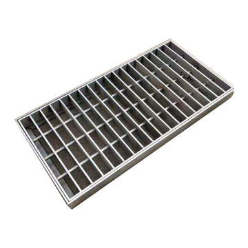 Hot Dipped Galvanized Serrated Steel Grating for Platform Flooring - 1000mm x 6000mm Open End Welded Round Bar