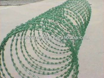 Hot sale!!! Superior quality PVC coated concertina razor barbed wire