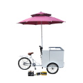 Commercial Ice Cream Cart Freezer Bicycle Cart Menjual