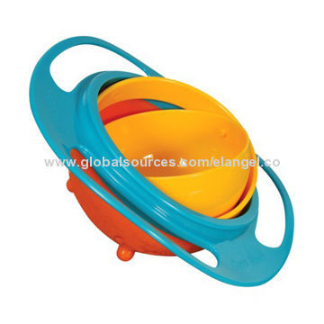 Universal gyro bowl, spill proof and great for kids to have fun while they eat