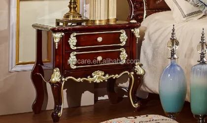 Latest Double Leather Indian Wooden Box Bed Design from Foshan Procare