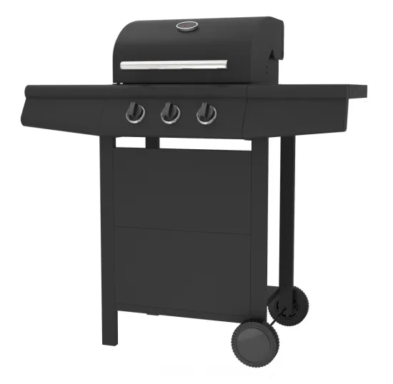 Steel Gas Grill With 3 Burners
