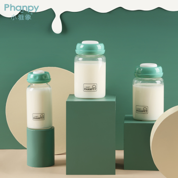 Transparent Glass Baby Breast Milk Bottle 2pcs/box