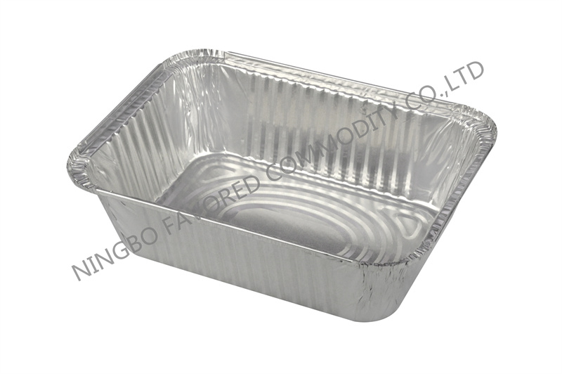 Aluminum foil container 5LB Oblong pan-hemmed