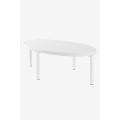 Oval Coffee Table Cocktail Table behind the Couch