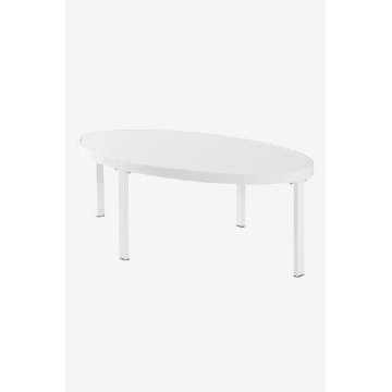 Oval Coffee Table Cocktail Table behind the Couch
