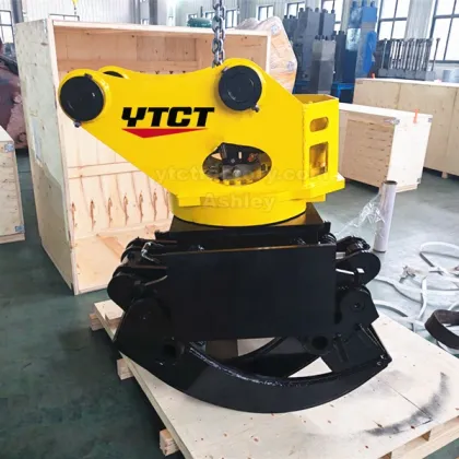 YTCT Hydraulic Log Grapple 360 Degree Rotary Grapples for Excavator
