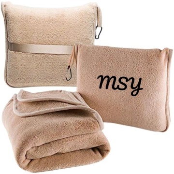fleece travel blanket and pillow 2 in 1