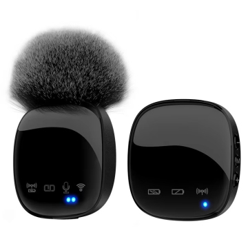 Professional BT Microphone for Video and YouTube Recording on Android, iPhone, and iPad