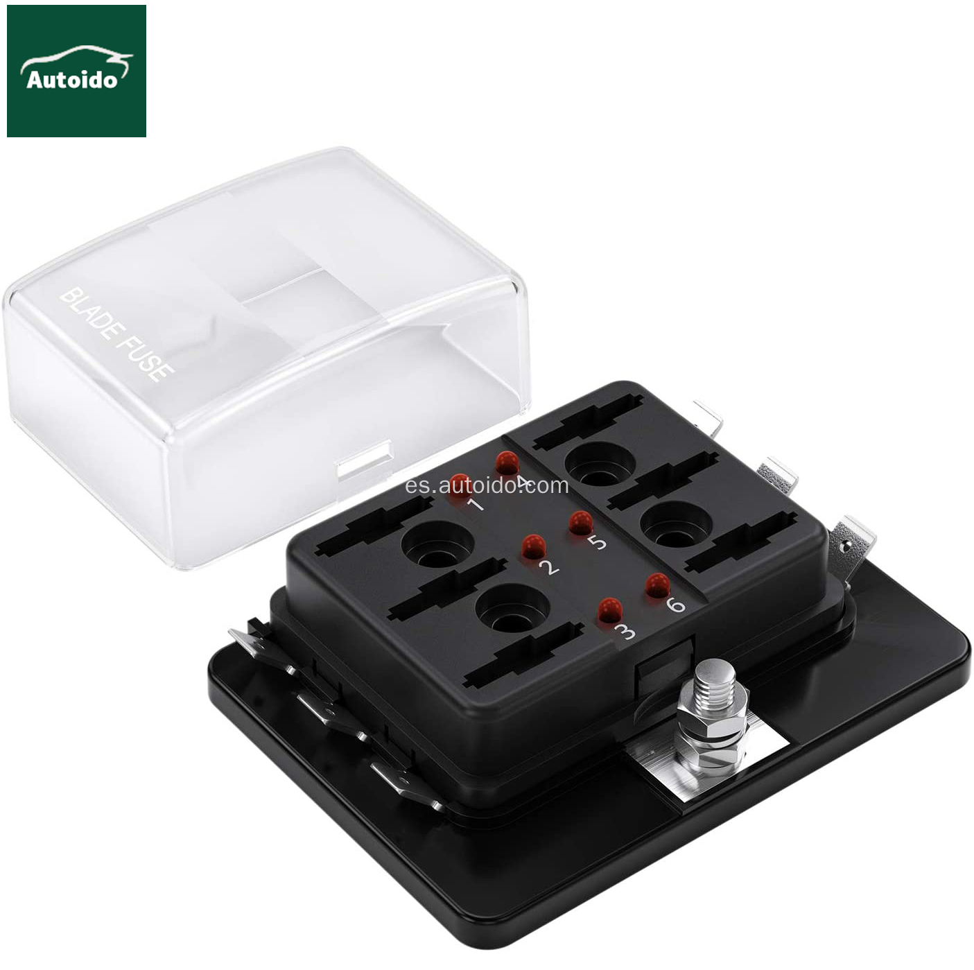 Caja de fusibles de cuchilla de 6 vías para ATC automotriz