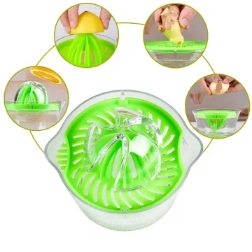 plastic manual lemon lime squeezer with ginger grater