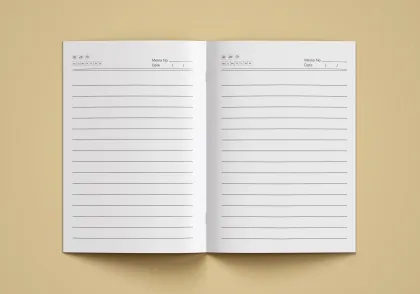Saddle-Stitched Notebook for Daily Notes