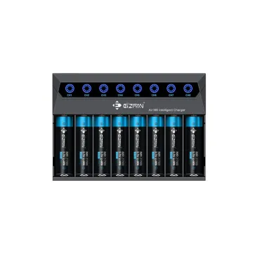 Universal 8 Slot Eizfan LED Indicator Battery Charger for Li-ion, 18650, Ni-MH, and Ni-CD Batteries
