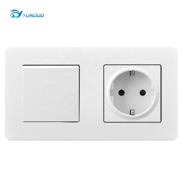 Jerman Socket 1 Gang 1 Way Switch 16A 250V