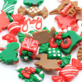 Σχεδιασμός Μικτής Ρητίνης Xmas Beads Charms Flatback Deer Snowman Sweet Candy Χριστουγεννιάτικο στολίδι Diy Crafts Κοσμήματα Διακοσμήσεις