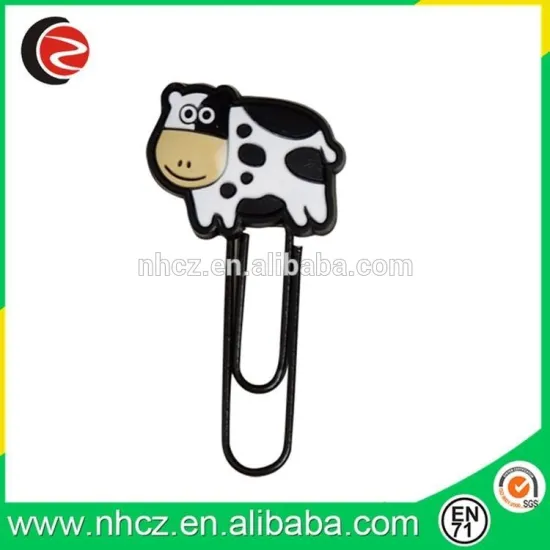 Cow Shaped Soft PVC Paper Clip