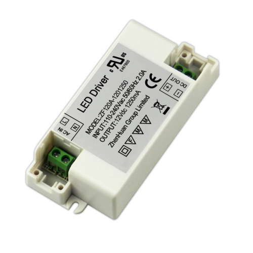 15W 12V DC 1.25a draibhear cumhachd fo stiùir WHITE