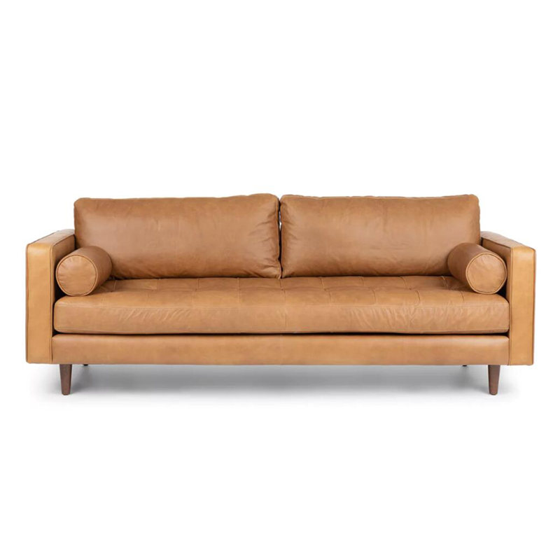 Sven Charme Tan Leather Sofa 1