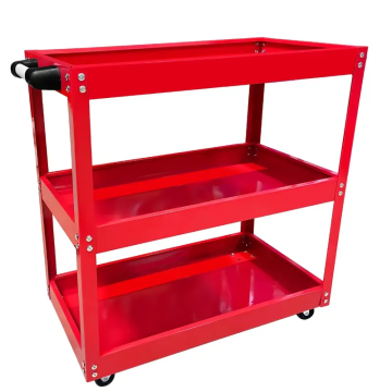 Three-layer Rolling Auto Repair Tool Cart with OEM Support