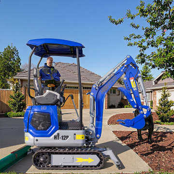 1.2 Ton HT12-2 Hydraulic Mini Digger Crawler Mini Excavator for Home, Garden, and Farm Use