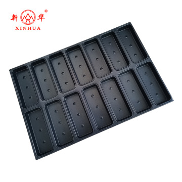 Custom Perforated Non-Stick Rectangular Loaf Bread Pans for Industrial Baking