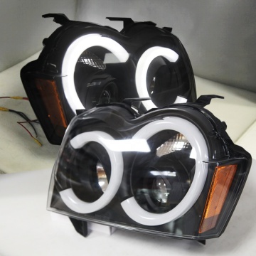 Les yeux des anges légers à la tête pour Jeep Grand Cherokee WK 2005-2007 SN V2