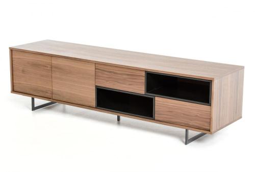 Modern Walnut wood veneer TV Stand