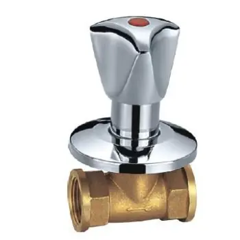 Brass stop valve