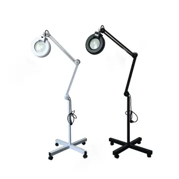 2022 Professional Glass Lens Floor Stand LED Magnifying Lamp for Beauty and Cosmetics