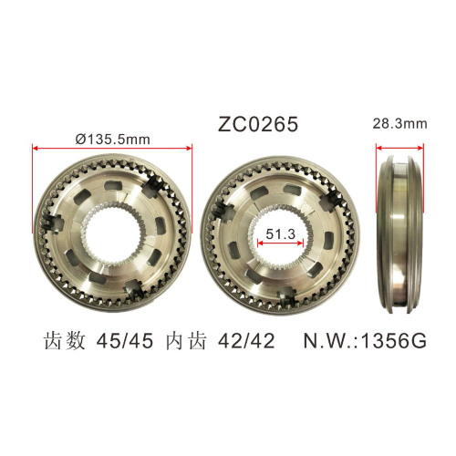 OEM 8-97241-298-2/8-97525-296-1 hot sale Auto parts input transmission synchronizer ring FOR ISUZU
