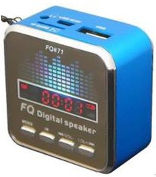 Custom Stylish Colorful Sd Card Mini Digital Fm Radio Speaker With 4 Function Buttons