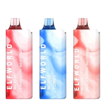 Elfworld MC8500 Dispositif de vape de vape rechargeable rechargeable en gros (8500 bouffées)