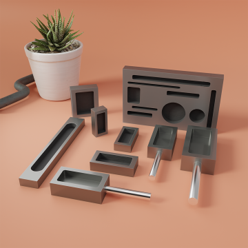 Customized Graphite Trough and Graphite Ingot Mold for Melting Aluminum, Gold, Silver