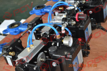 dn300 Aluminum bronze wafer butterfly valve with pneumatic actuator