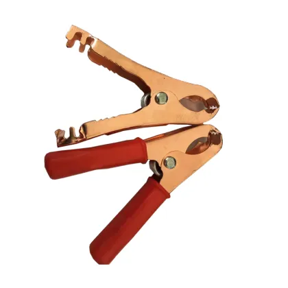 Large Insulated Car Battery Crocodile Clip - 100amp Alligator Clamps