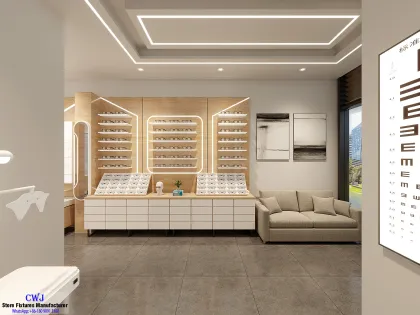 Custom Optical Store Displays Eyewear Cabinets