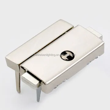 Zinc Alloy Rectangle Box Mortise Lock for Jewelry, Wooden Boxes & Handbags with Push Lock Key - Fresh Design