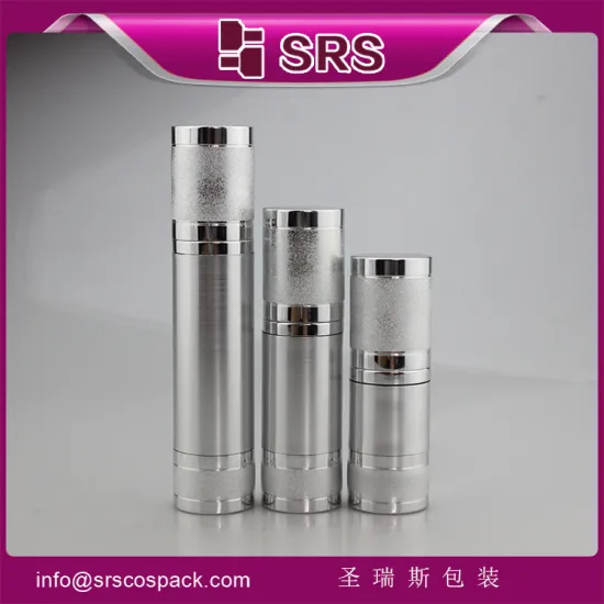 SRS Packaging airless 15ml 30ml 50ml beauty essence lotion bottle for personal care