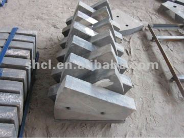 Crusher spare part,Ball mill liner plate,cement ball mill liners,high manganese steel