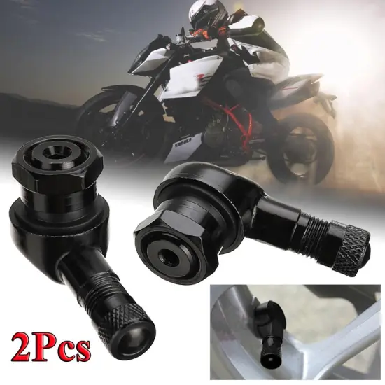 2Pcs 90 Degree Angle Valve Stem CNC Motorcycle Wheel Tire Aluminum Rim Tubeless Valve Stems For Rim Wheel Parts Dropshipping CSV