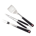 Ensemble d&#39;outils de barbecue en acier inoxydable 3pcs pour cadeau