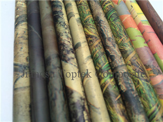camo surface carbon fiber arrow